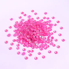 Mocha SS Pink Glass FlatBack Luminous Rhinestones For Nail Art WholesaleRhinestone