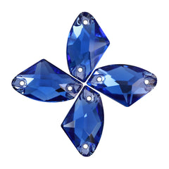 Light Sapphire Galactic Shape High Quality Glass Sew-on Rhinestones WholesaleRhinestone