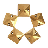 Dorado Square Shape High Quality Glass Sew-on Rhinestones WholesaleRhinestone