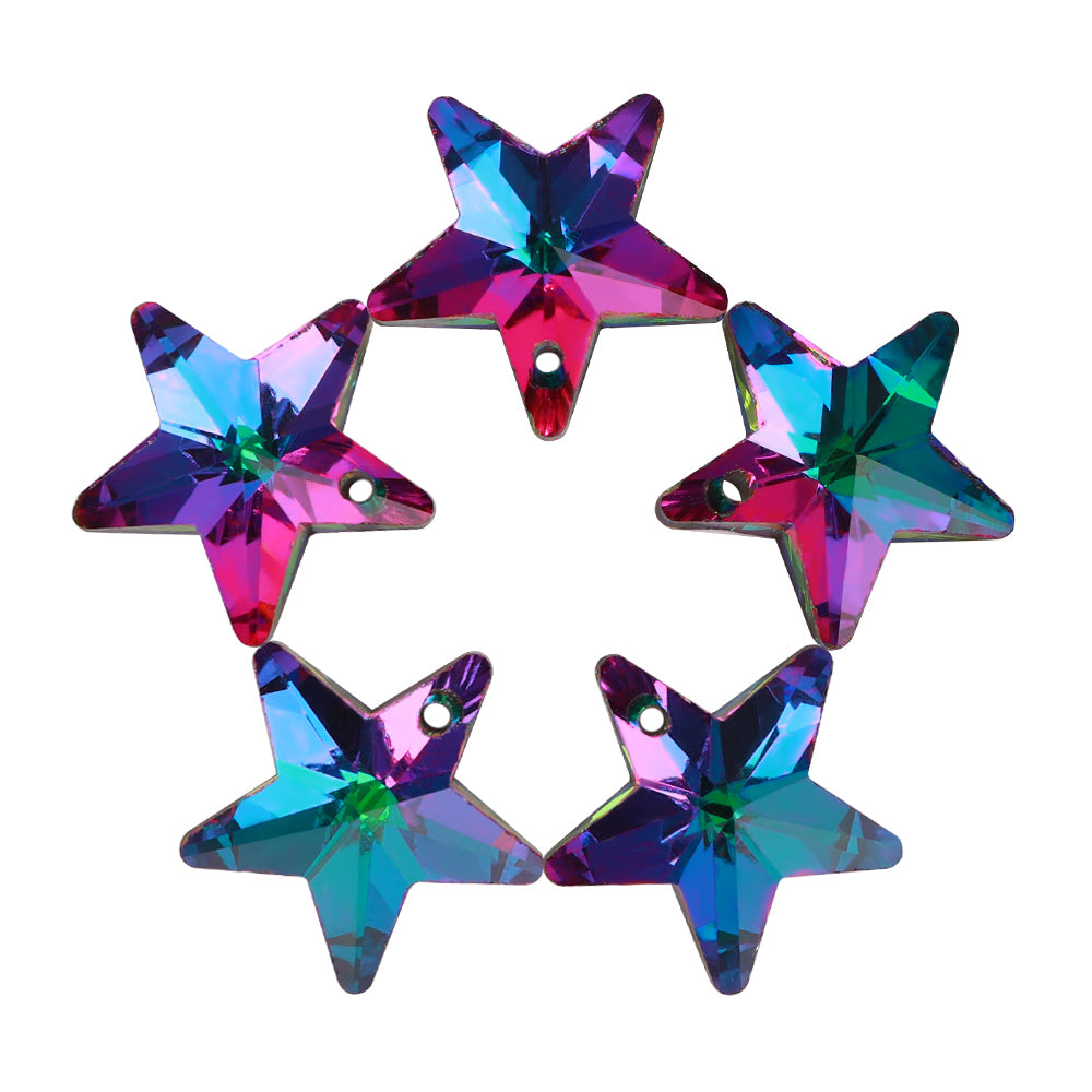 Volcano Star Shape High Quality Glass Rhinestone Pendant WholesaleRhinestone