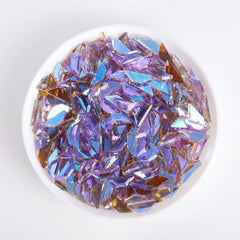 Trapeze Shape Charm Purple Flat Back Fancy Rhinestones WholesaleRhinestone