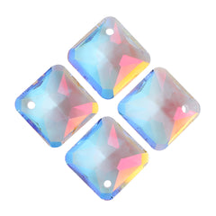 Light Crystal AB Princess Cut High Quality Glass Rhinestone Pendant WholesaleRhinestone