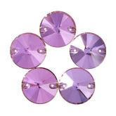 Vitrail Light Rivoli Shape High Quality Glass Sew-on Rhinestones WholesaleRhinestone