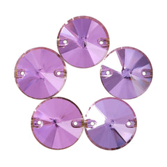Vitrail Light Rivoli Shape High Quality Glass Sew-on Rhinestones WholesaleRhinestone