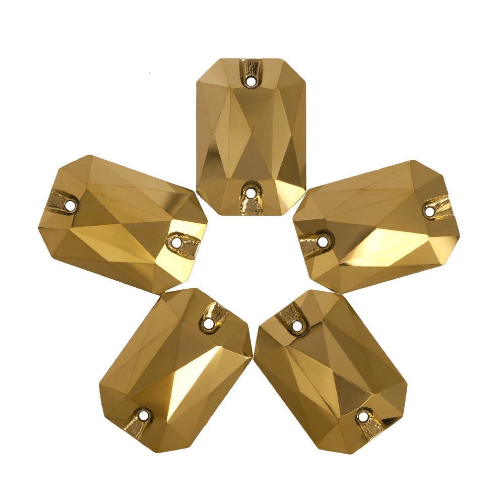 Dorado Octagon Shape High Quality Glass Sew-on Rhinestones WholesaleRhinestone