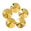 Light Topaz Rivoli Shape High Quality Glass Sew-on Rhinestones WholesaleRhinestone