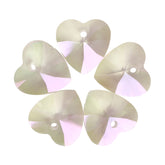 Luminous Green XILION Heart High Quality Glass Rhinestone Pendant WholesaleRhinestone