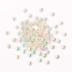 Aurora Pink Green Unfoiled Glass Flat Back Rhinestones WholesaleRhinestone