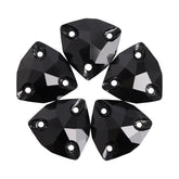 Jet Trilliant Shape High Quality Glass Sew-on Rhinestones WholesaleRhinestone