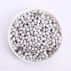 Porcelain white Glass Flat Back Rhinestones In Bulk WholesaleRhinestone