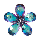 Bermuda Blue Pear-shaped High Quality Glass Rhinestone Pendant WholesaleRhinestone