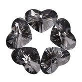 Silver Night Truly In Love Heart High Quality Glass Rhinestone Pendant WholesaleRhinestone