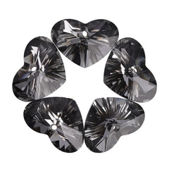 Silver Night Truly In Love Heart High Quality Glass Rhinestone Pendant WholesaleRhinestone