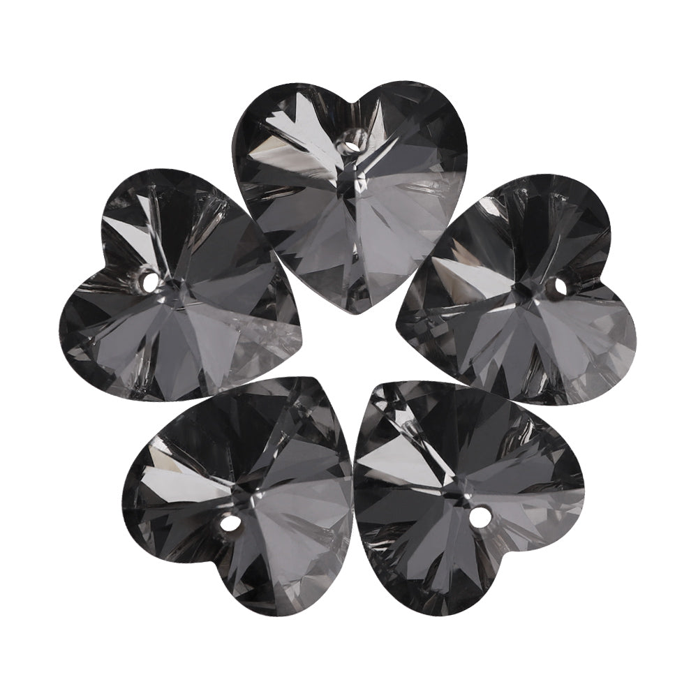 Silver Night XILION Heart High Quality Glass Rhinestone Pendant WholesaleRhinestone
