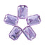 Violet Octagon Shape High Quality Glass Sew-on Rhinestones WholesaleRhinestone