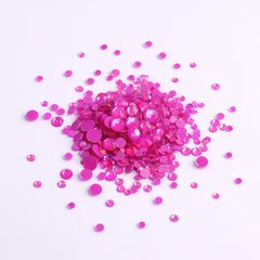 Mixed Sizes Mocha SS Purple FlatBack Luminous Rhinestones For Nail Art WholesaleRhinestone