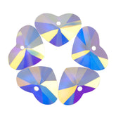 Crystal AB Truly In Love Heart High Quality Glass Rhinestone Pendant WholesaleRhinestone