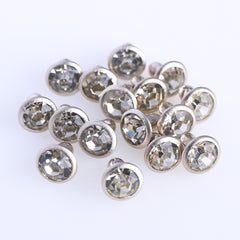 100 Sets Crystal Glass Rhinestone Rivets for Leather Craft DIY Making WholesaleRhinestone