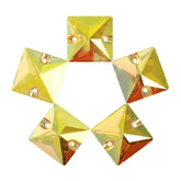 Crystal Sun Square Shape High Quality Glass Sew-on Rhinestones WholesaleRhinestone