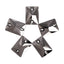 Jet Metallic Silver Rectangle Shape High Quality Glass Sew-on Rhinestones WholesaleRhinestone