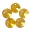 Metallic Sunshine Rivoli High Quality Glass Rhinestone Pendant WholesaleRhinestone