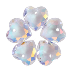 Light Crystal AB Heart Cut High Quality Glass Rhinestone Pendant WholesaleRhinestone