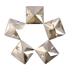 Satin Square Shape High Quality Glass Sew-on Rhinestones WholesaleRhinestone