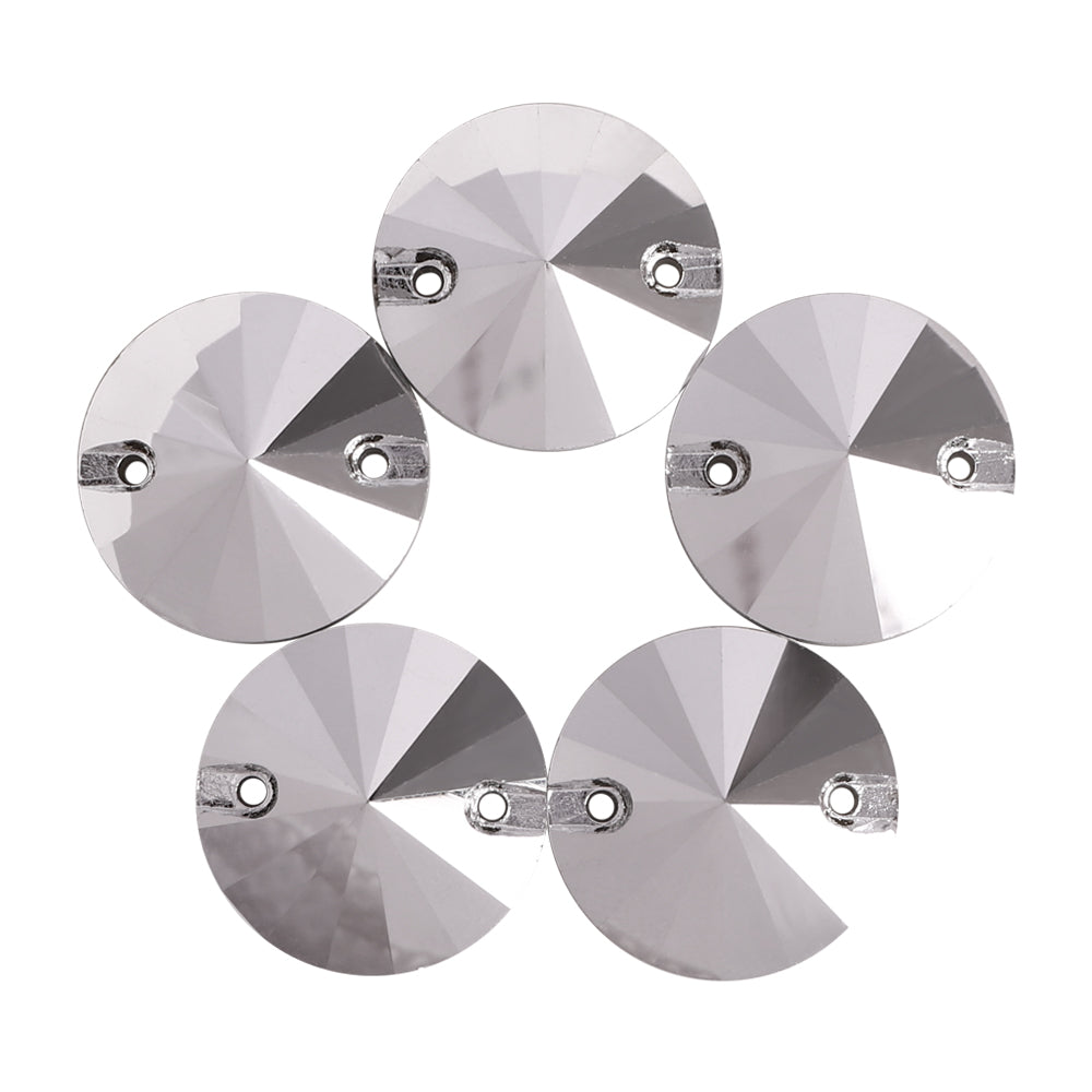 Comet Argent Light Rivoli Shape High Quality Glass Sew-on Rhinestones WholesaleRhinestone