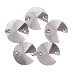 Comet Argent Light Rivoli Shape High Quality Glass Sew-on Rhinestones WholesaleRhinestone