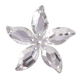 Crystal Diamond Leaf Shape High Quality Glass Sew-on Rhinestones WholesaleRhinestone