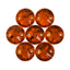 Tangerine XIRIUS Round Shape High Quality Glass Sew-on Rhinestones WholesaleRhinestone