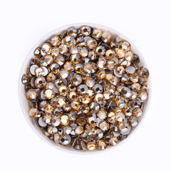 Golden Shadow Glass Flat Back Rhinestones Silver Back WholesaleRhinestone