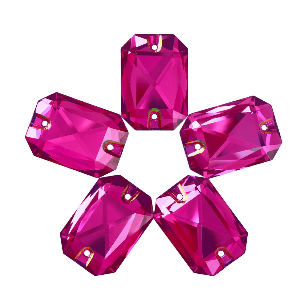 Vitrail Medium Octagon Shape High Quality Glass Sew-on Rhinestones WholesaleRhinestone