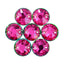 Vitrail Rose XIRIUS Round Shape High Quality Glass Sew-on Rhinestones WholesaleRhinestone