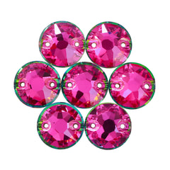 Vitrail Rose XIRIUS Round Shape High Quality Glass Sew-on Rhinestones WholesaleRhinestone