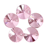 Light Rose Rivoli Shape High Quality Glass Sew-on Rhinestones WholesaleRhinestone