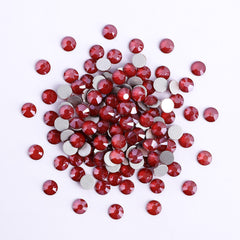 Mocha Light Siam Glass FlatBack Rhinestones Silver Back WholesaleRhinestone