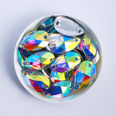 Drop Crystal AB Resin Sew-on Rhinestones For Dance Costume WholesaleRhinestone