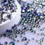 Mixed Sizes Black Diamond AB FlatBack Rhinestones For Nail Art Silver Back WholesaleRhinestone