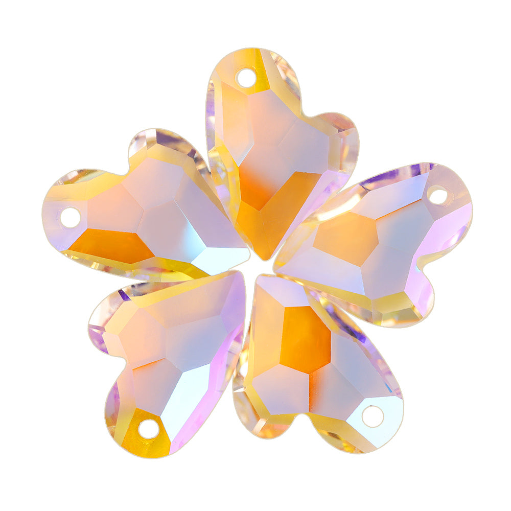 Paradise Shine Devoted 2 U Heart High Quality Glass Rhinestone Pendant WholesaleRhinestone