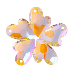 Paradise Shine Devoted 2 U Heart High Quality Glass Rhinestone Pendant WholesaleRhinestone