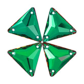 Heliotrope Triangle Shape High Quality Glass Sew-on Rhinestones WholesaleRhinestone