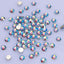 Tanzanite AB Glass Flat Back Glue-On Rhinestones 16 Cut Facets In Bulk WholesaleRhinestone