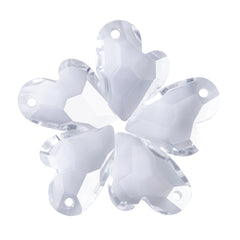 Silver Shade Devoted 2 U Heart High Quality Glass Rhinestone Pendant WholesaleRhinestone