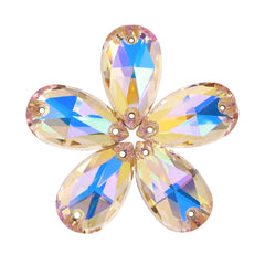 Paradise Shine Drop Shape High Quality Glass Sew-on Rhinestones WholesaleRhinestone