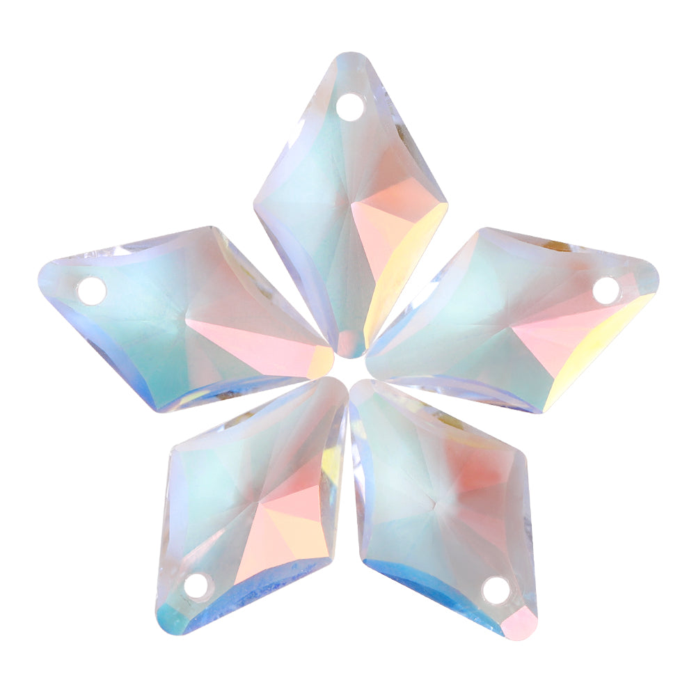 Light Crystal AB Rhombus High Quality Glass Rhinestone Pendant WholesaleRhinestone