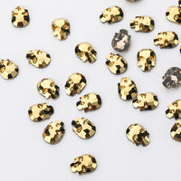 Skull Shape Aurum Flat Back Fancy Rhinestones WholesaleRhinestone