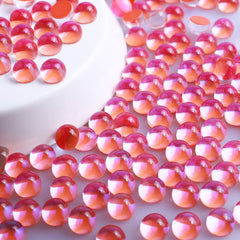 Mocha Orange Mermaid Tears Glass Half Pearls Rhinestones For Nail Art WholesaleRhinestone