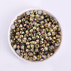 Rose Aurum Glass FlatBack Rhinestones In Bulk WholesaleRhinestone