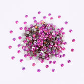 Mirage Gold Rose Glass FlatBack Rhinestones Silver Back WholesaleRhinestone